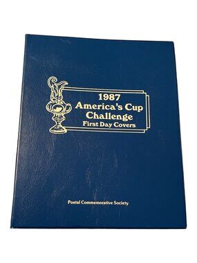 1987 AMERICA'S CUP CHALLENGE First Day Covers Commemorative Stamps Book